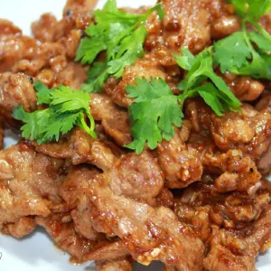 หมูทอดกระเทียม